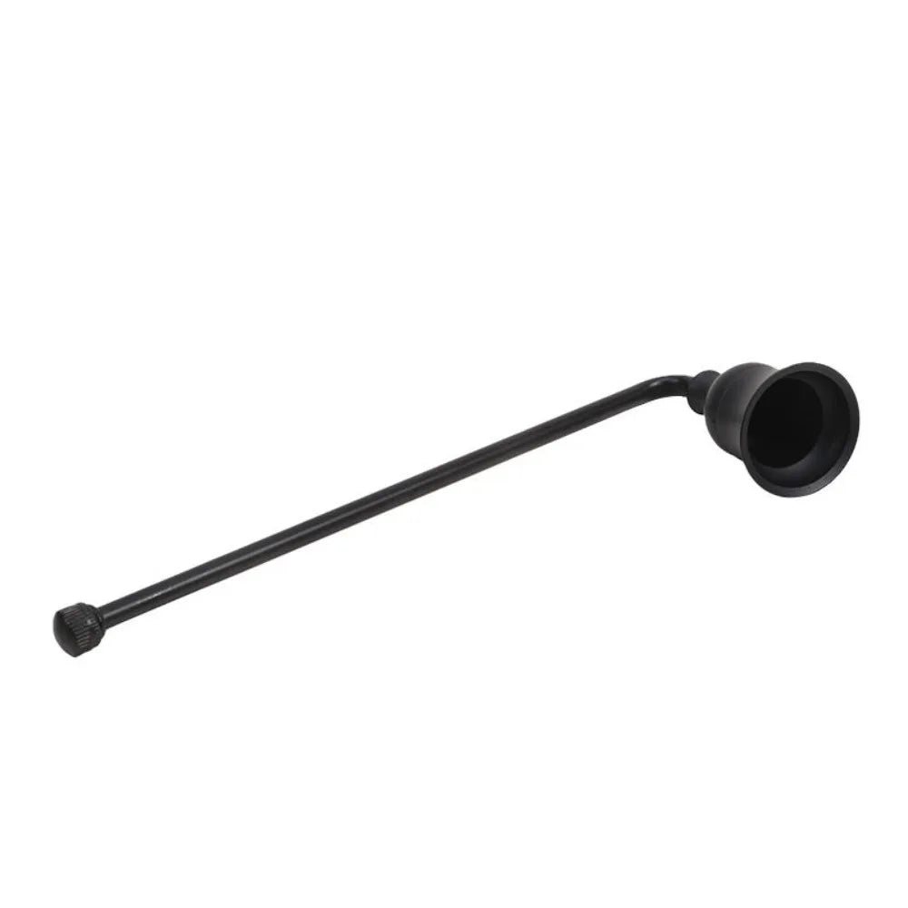 Elegant Bell Shaped Candle Wick Trimmer Long Handle Turn Off Extinguisher Flame Snuffer Wick Cover Home Oasis Select Short Handle Black