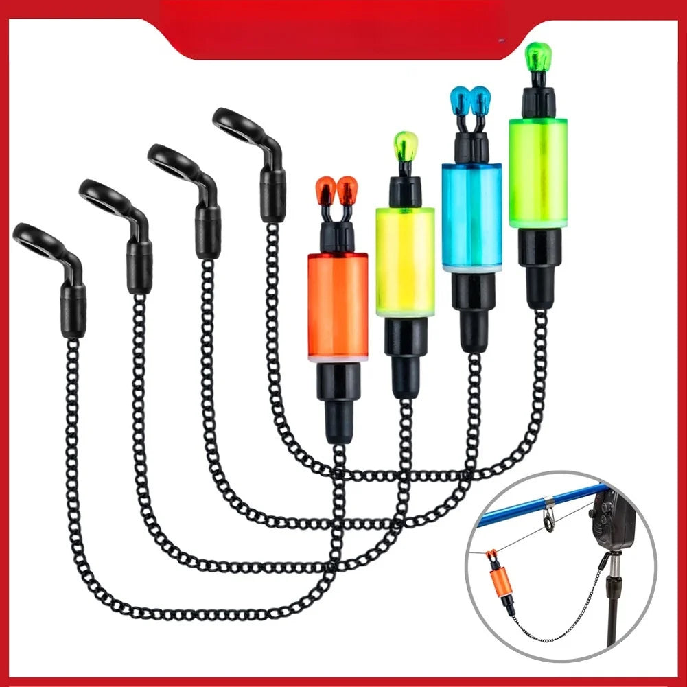 Sensitive Carp Bite Indicator Soft Chain Alarm with Adjustable Line Clip Detachable Structure and Glow Rod Slot Oasis Select