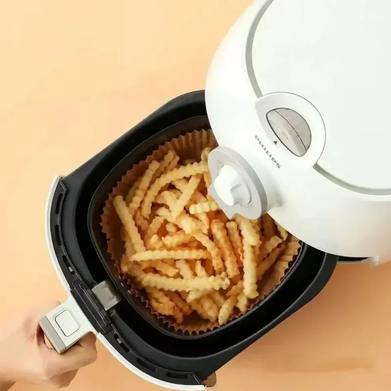 50 PCS Air Fryer Blotting Paper, Baking Blotting Paper, Food Grade Leakproof Non-Stick Food Pad, Thickened Silicone Paper Pad Oasis Select
