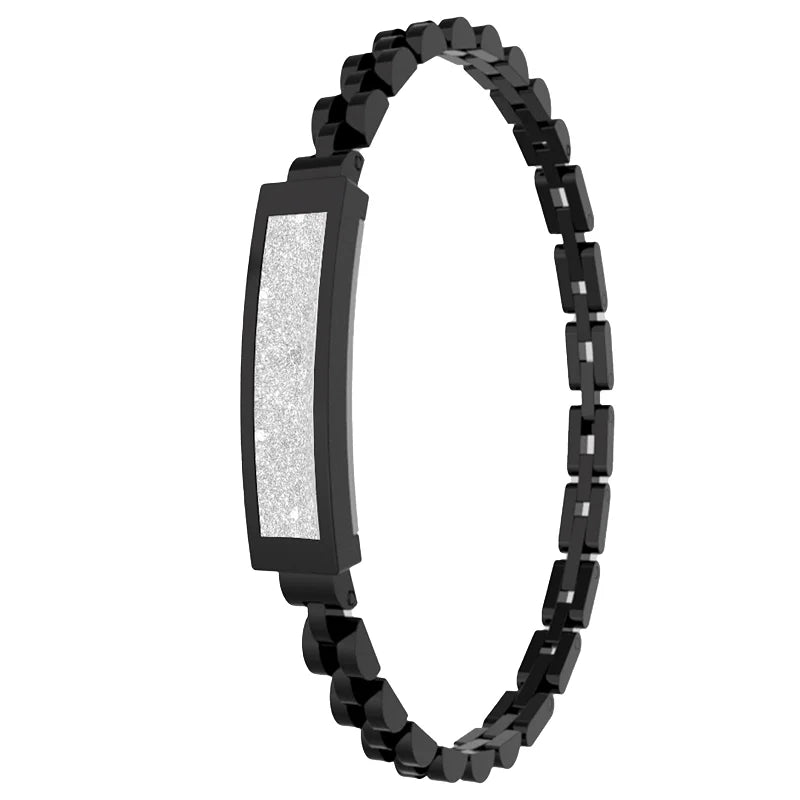 Ultra Thin Wristband Lady Waterproof Smart Chain Bracelet For Women Bluetooth Connected APP Sleep Heartrate Monitor Multi Sports Oasis Select SVBKBKS