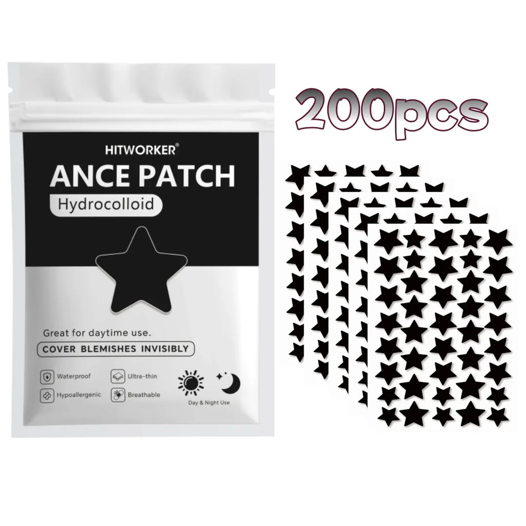 600/400/200pcs/box star shaped - containing tea tree oil acne patch, alcohol free, non irritating absorption of acne secretions Oasis Select 200pcs