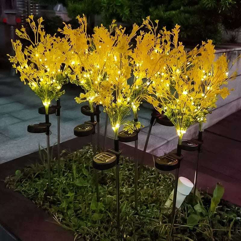 Led Solar Rapeseed Landscape Lawn Lights Outdoor Garden Villa Courtyard Simulation Flower Lights Cross Border Products Oasis Select