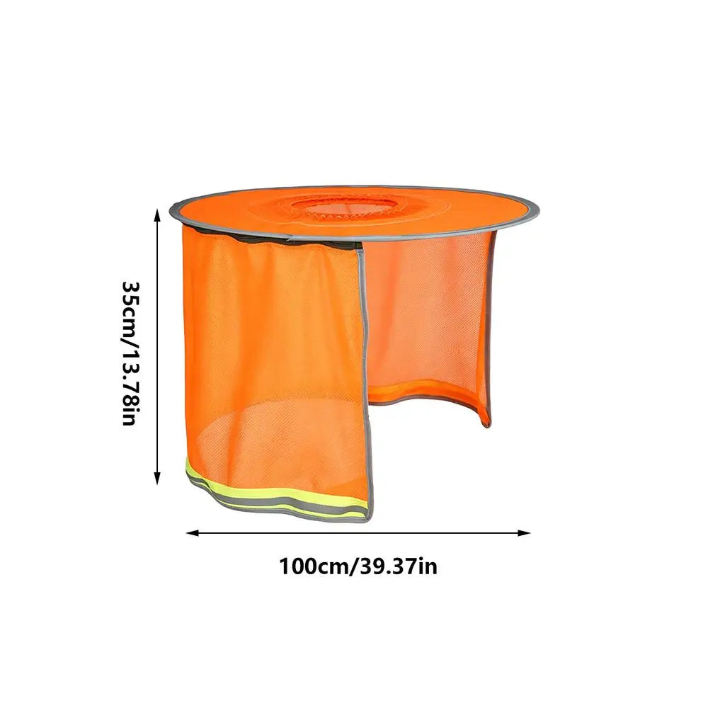 Hard Hat Visor Hard Hat Sunshade Construction Sun Protection Breathable Cooling Safety Helmets Accessories for Material Handling Oasis Select Orange