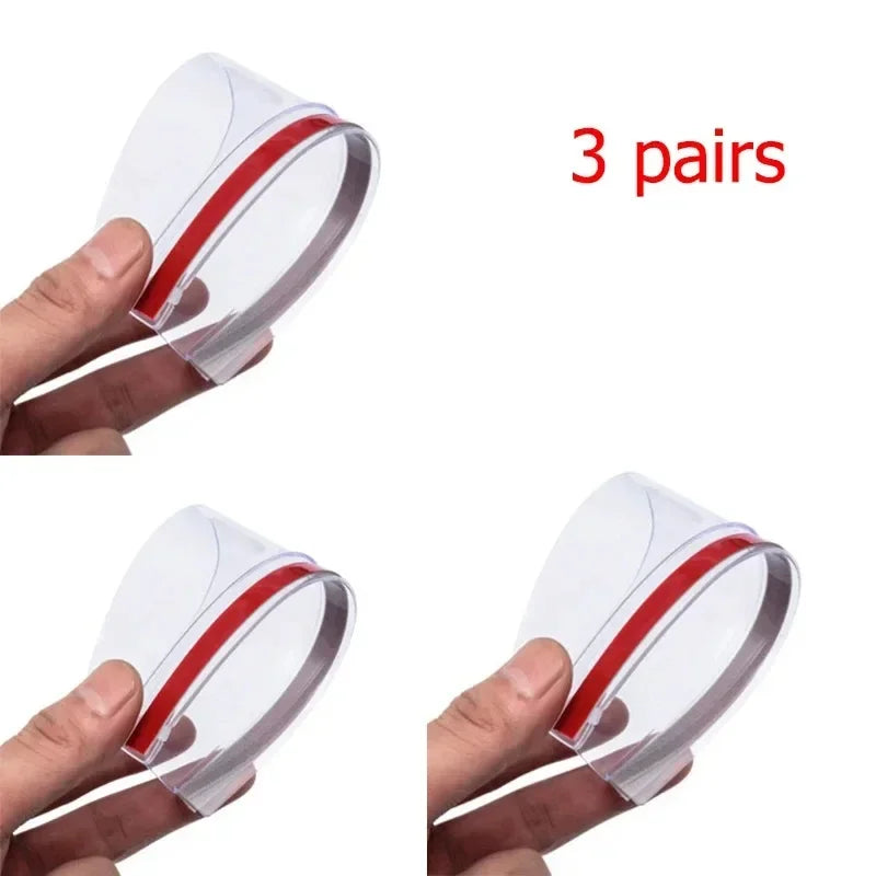 1/5pair Car Rearview Mirror Rain Shield Rain Eyebrow Rain Cover Universal Carbon Fiber Rear View Side Mirror Rain Eyebrow Shield Oasis Select 3pairs Transparent