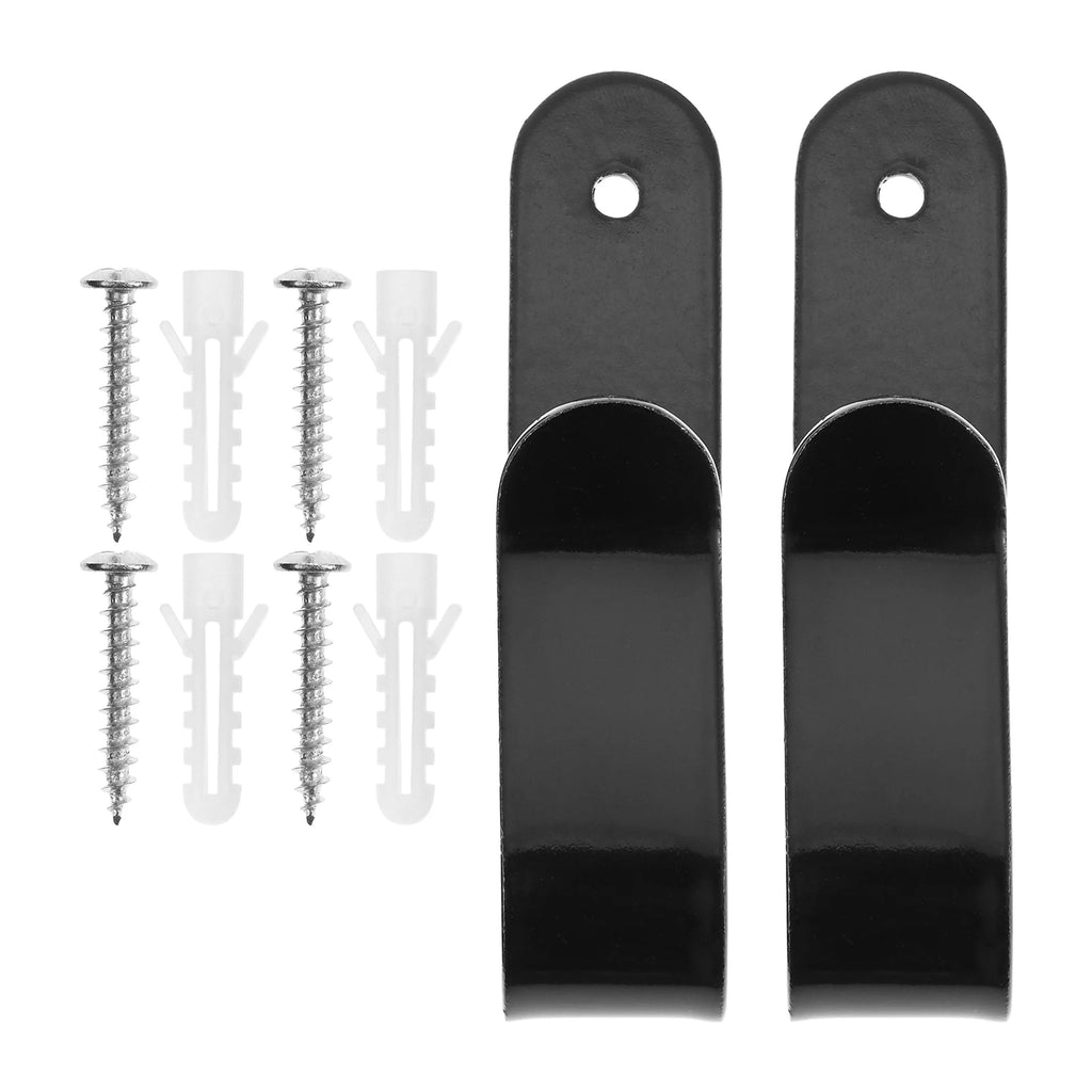 2Pcs Black Carbon Steel Snowboard Wall Mount Clips,Multi-Scene Display for Snowboard,Durable Storage Hanger,Angled Design Oasis Select