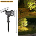 9 LED RGB Solar Spot Lights Outdoor IP65 | Garden & Yard
