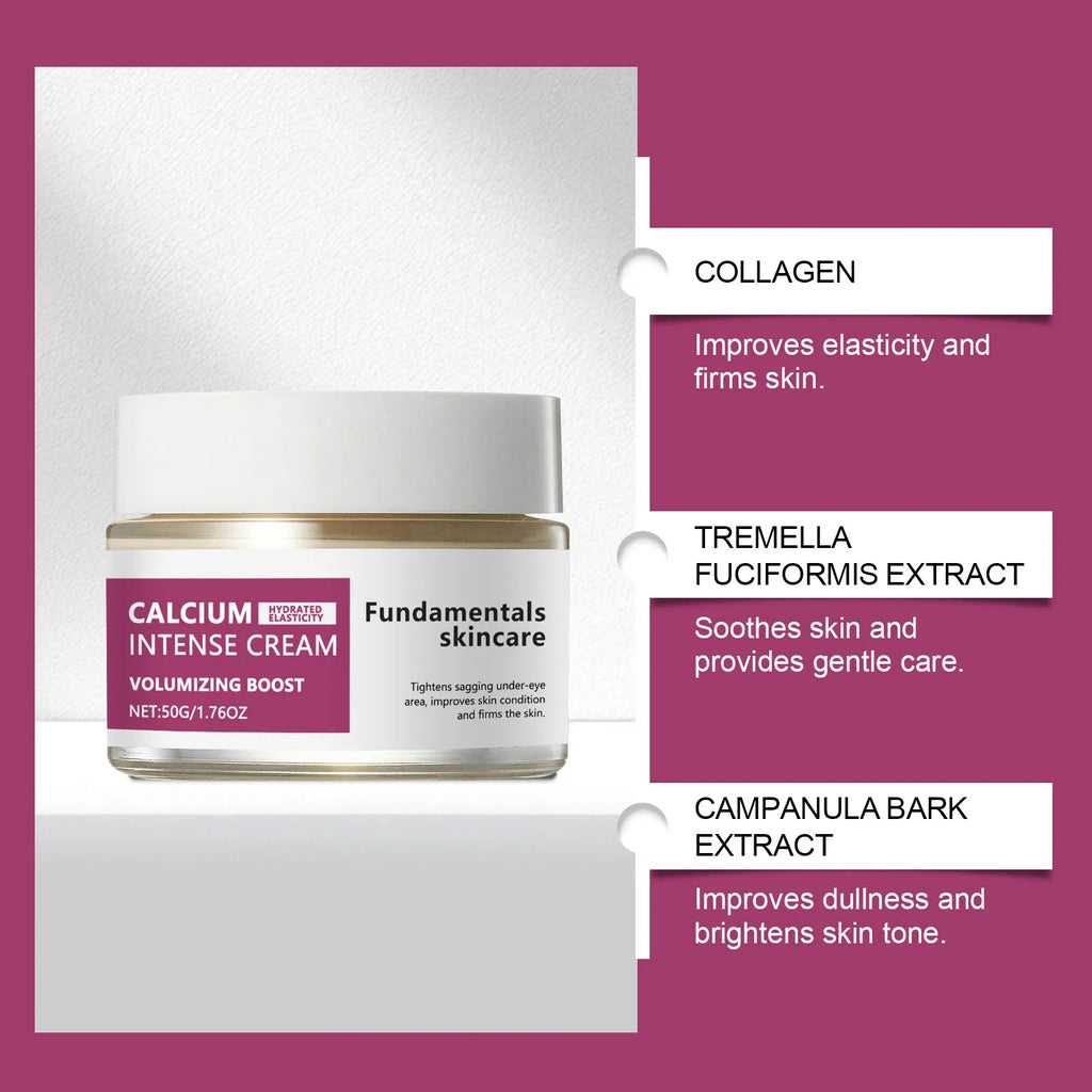 Calcium Intense Cream Tighten Skin Elasticity Enhance Moisturizing Facial Firming Improve Skin Sagging Nourishing Facial Lifting Oasis Select