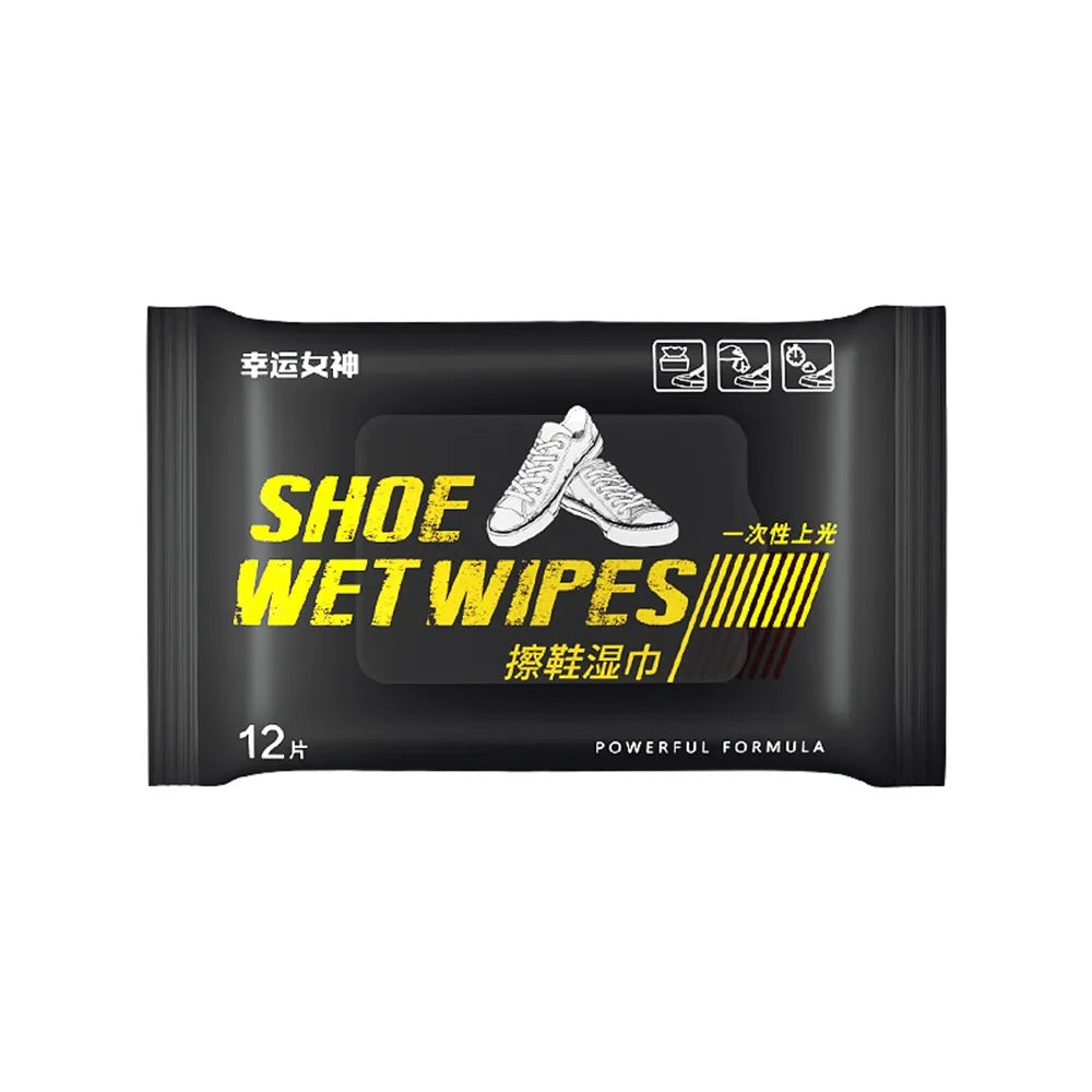 12/30/80PCS/Bag Disposable Shoe Sneaker Wipes Cleaner Detergent Care Wet Quick Wipes White Shoes Wipes Removes Dirt, Stains Oasis Select 12pcs-bag