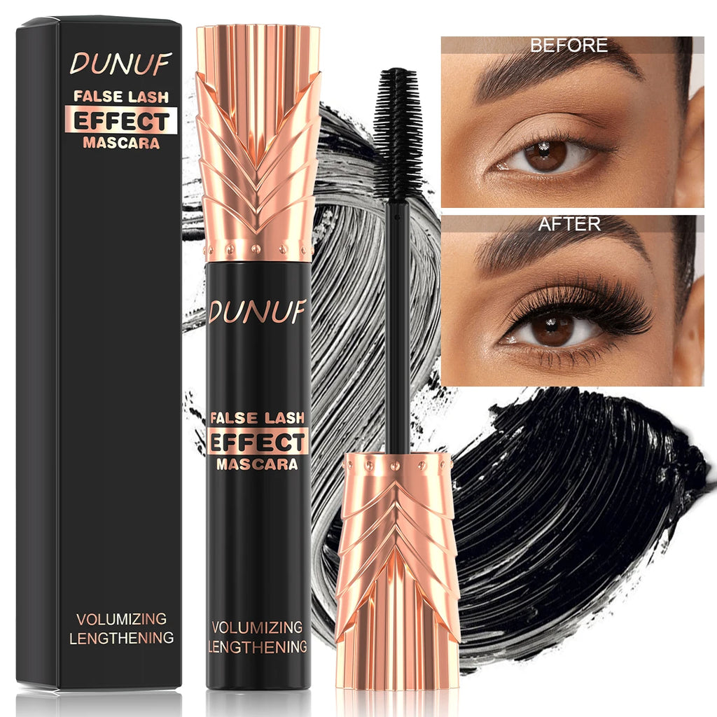1 Pcs 24 Hours Waterproof Mascara, Fast-Dry, Lengthening, Transfer-Proof, Black Coffee Ink, Long-Lasting Curl Extension Makeup Oasis Select Black