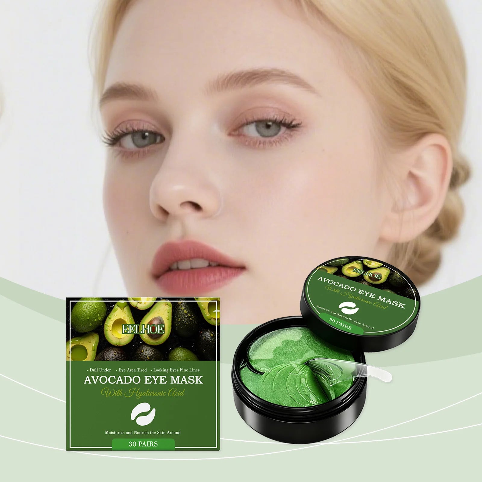 Hyaluronic Acid Eye Mask 30 Pairs – Hydrate & Brighten Eyes