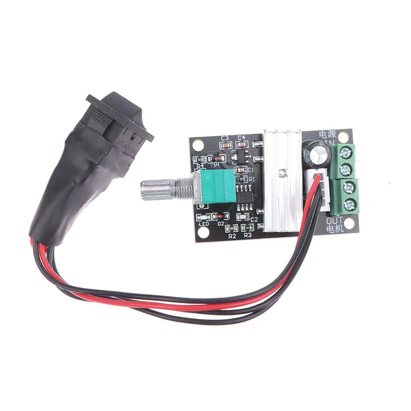 DC 6V 12V 24V 3A PWM Motor Speed Controller Adjustable Speed DC Motor Driver Forward Reverse Switch Oasis Select