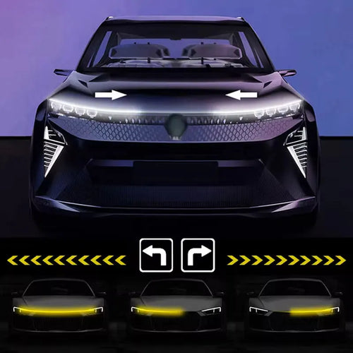 12V LED Car Hood DRL Light Strip with Turn Signal & Scan Effect Car LED Light Strip Oasis Select