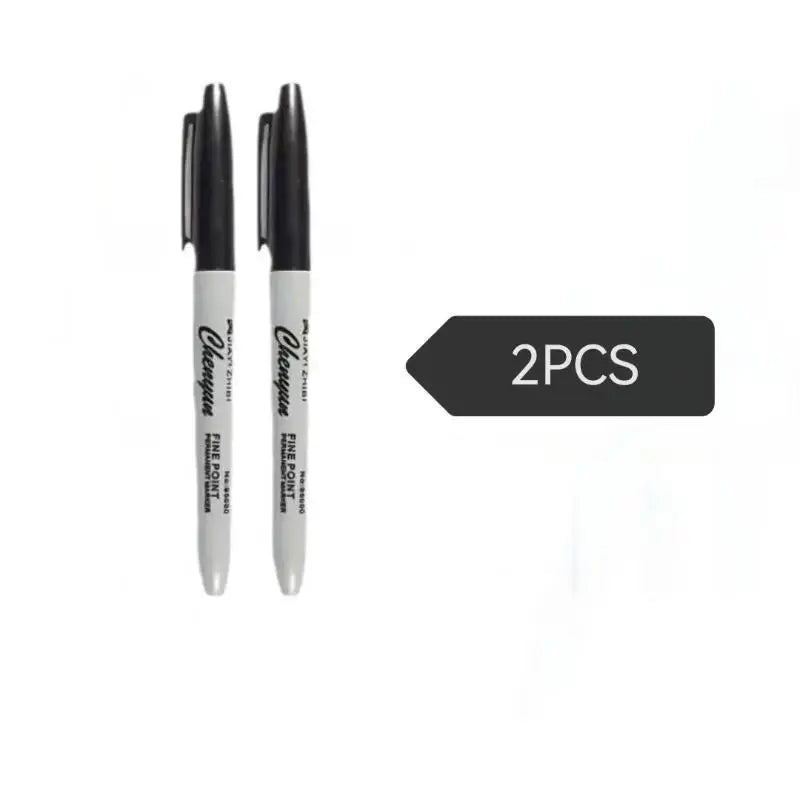 1Set Black Permanent Marker Pens, Fine Tip, Waterproof, Quick Drying Outlining Drawing Pen Marker Pen Oasis Select A6
