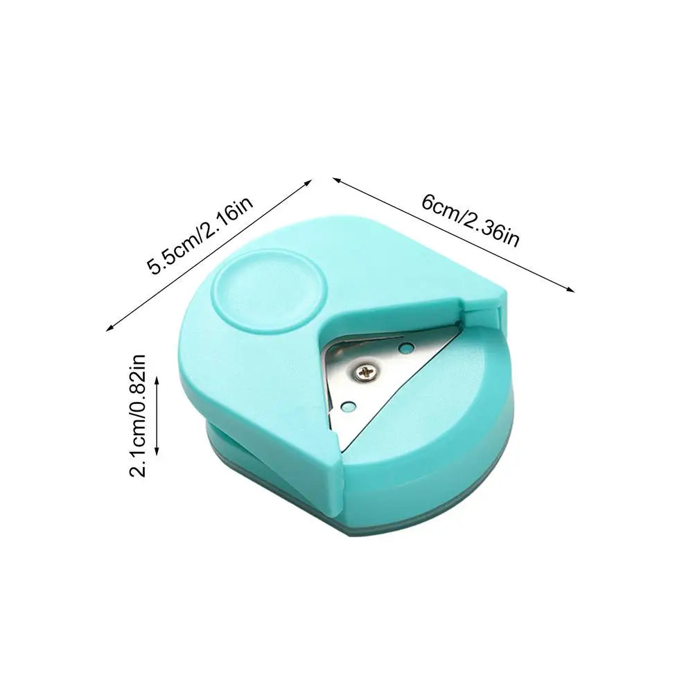 1PC Corner Rounder Punch Paper Portable Trimmer Cutter for Cutting DIY Card Photo Hole Angle Scrapbook Office Craft Tool Oasis Select Blue