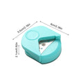 1PC Corner Rounder Punch Paper Portable Trimmer Cutter for Cutting DIY Card Photo Hole Angle Scrapbook Office Craft Tool Oasis Select Blue