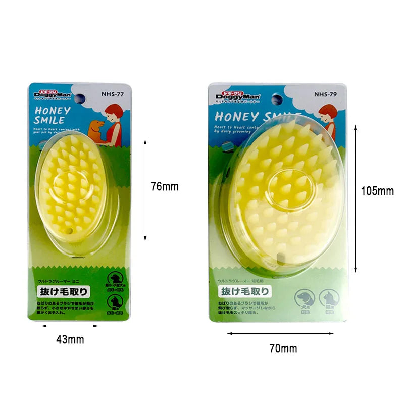 Pet Products For Dog Cat Massage Brush Combs Cleaner Puppy Hair Removal Slicker Brushes Wash Tools Soft Gentle Silicone Bristles Oasis Select