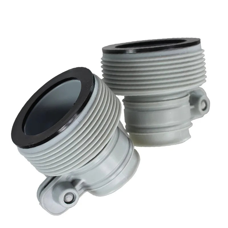 1.5" to 1.25" Pool Hose Adapter Pool Pump Parts with Plunger Valve Collar for Filter Pump Seawater System Oasis Select 2PCS Black gasket
