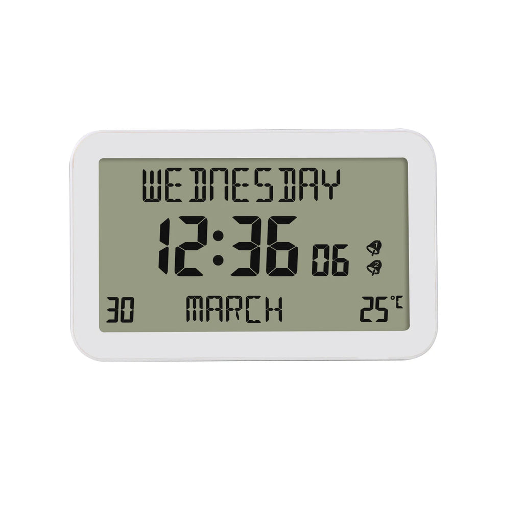 LCD Digital Alarm Clock – Time, Date & Temp | Desk & Travel