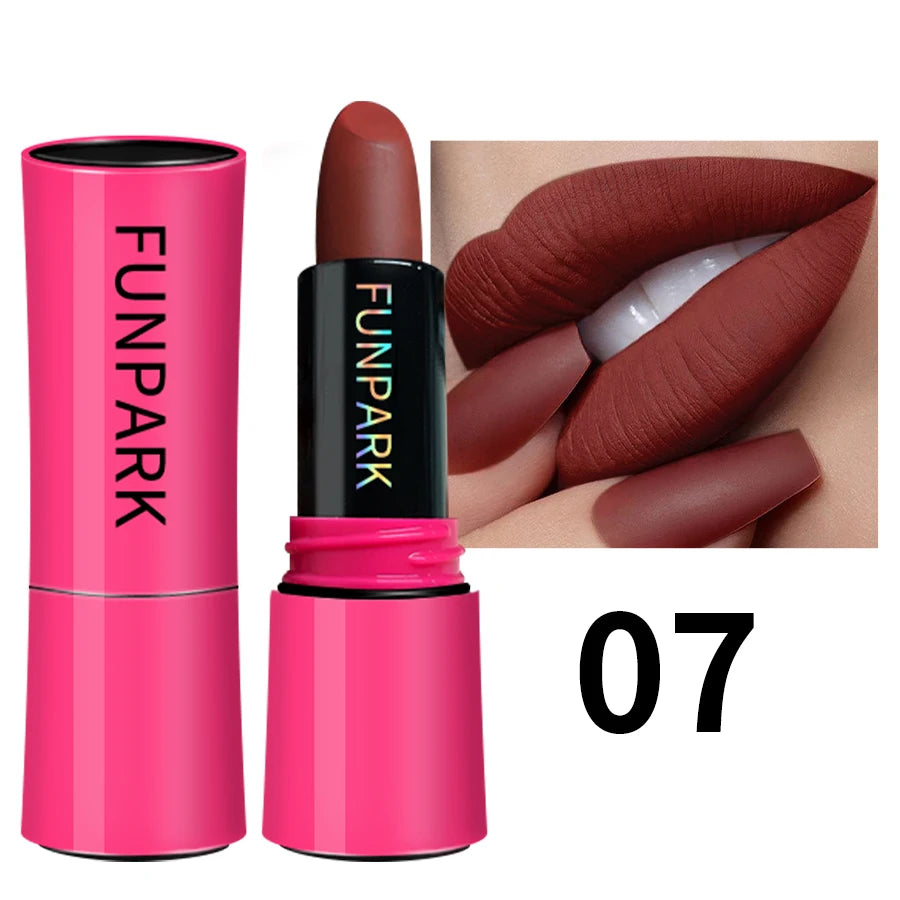KAFURUX 25-Color Matte Lipstick – Waterproof Long-Lasting