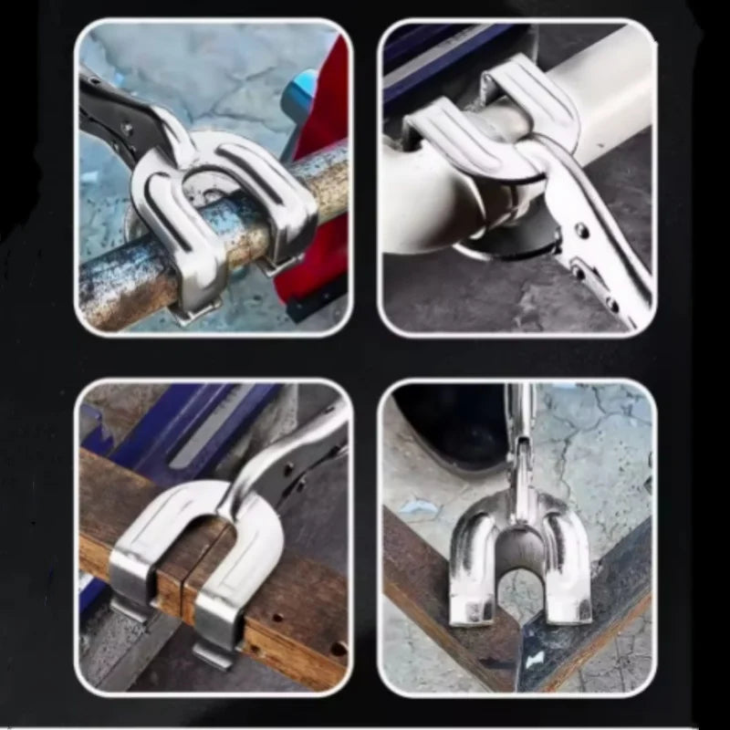 9 Inch U-Shaped Welding Locking Pliers Adjustable Multifunctional Metal Welding Clamp Plier Quick-lock Release for Easy Removal Oasis Select