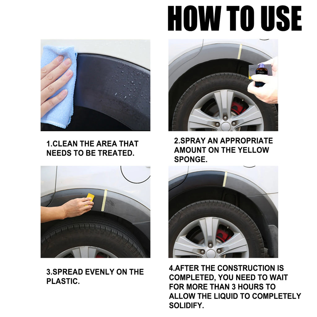 Rayhong Car Plastic Refurbishment Cleaning Agent Longlasting Waterproof Coating Leather Restore Auto Polish Cleaning Products Oasis Select