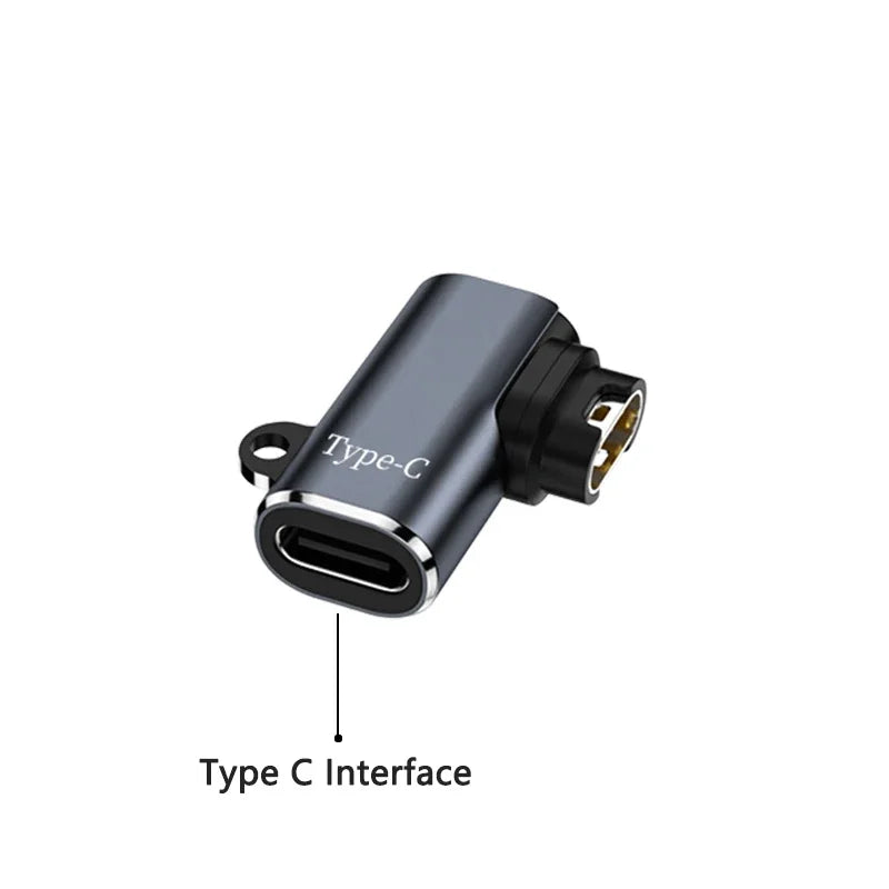 USB-C/Micro/Lightning to 4-Pin Charger Adapter for Garmin Watch Charging Adapter Oasis Select T5