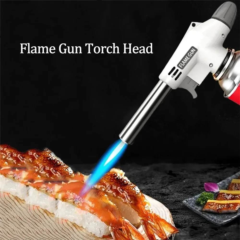 Torch Cooking AutoIgnition Butane Gas Welding-Burner Welding Gas Burner Flame Gas Torch Flame Gun Blow for BBQ Camping Cooking Oasis Select