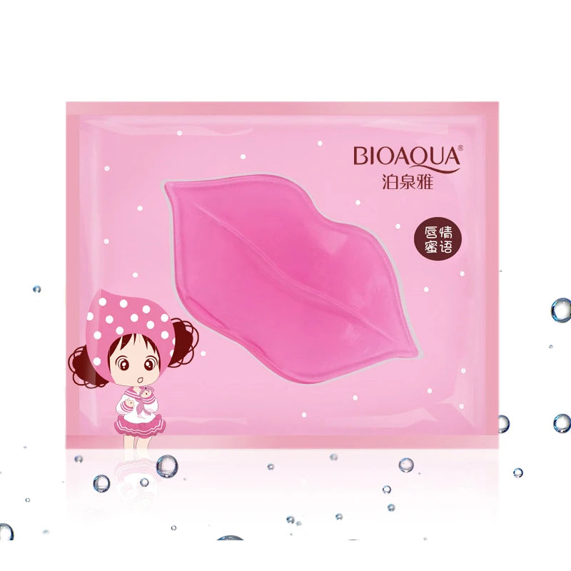 BIOAQUA Crystal Collagen Lip Mask 15pcs – Hydrating Lip Plumper Collagen Lip Mask Oasis Select
