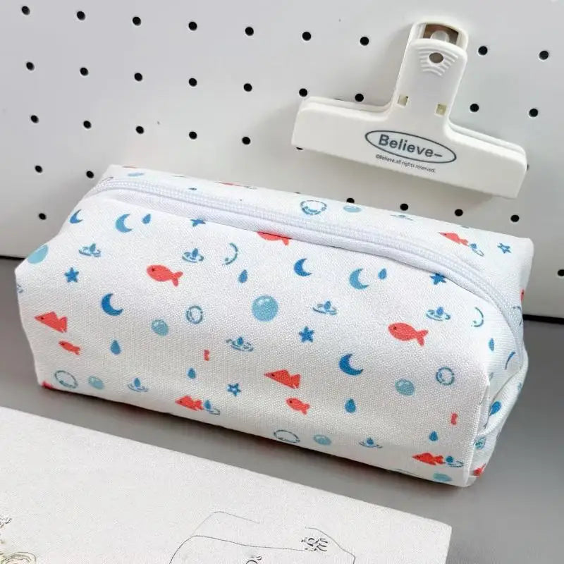 Graffiti Pencil Case Large Capacity Soft Pen Pouch Wear Resistant Stationery Bag for Kids Students School Office Use Oasis Select