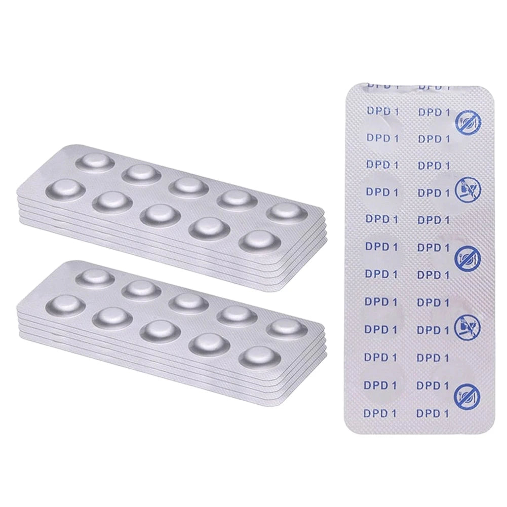 100pcs DPD1 Pool Water Test Tablets For Swimming Pool Spa HotTub Water Quality Analysis And Cleaning Tool Oasis Select