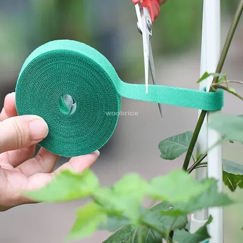 Self Adhesive Nylon Plant Ties Garden Twine Plant Bandage Hook Loop Vine Wrap Support Tape Garden Fastening Strips Cable Tie Oasis Select