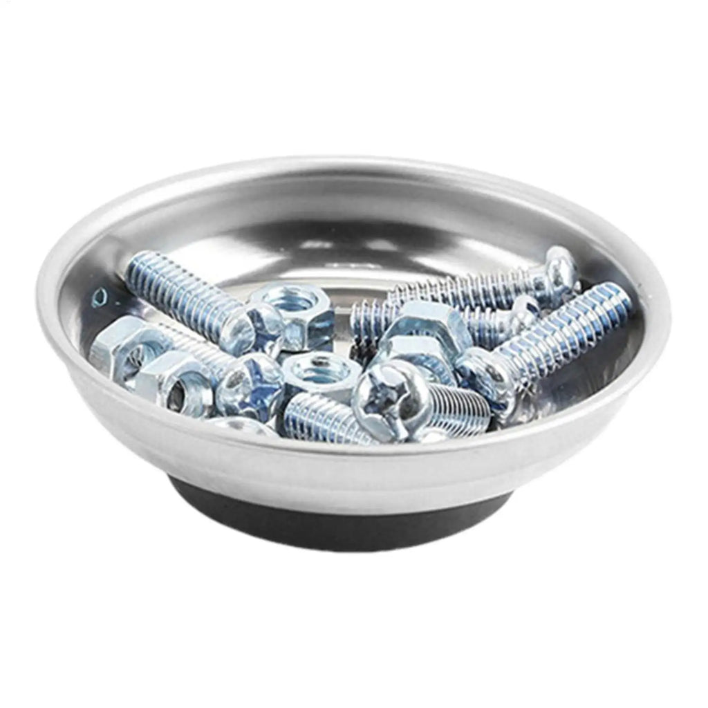 Screw Tray Parts Holder Magnetic Dish Stainless Steel Screw Bow Portable Magnetic Bolt Holder Tray Magnet Parts Tools Bowl Oasis Select