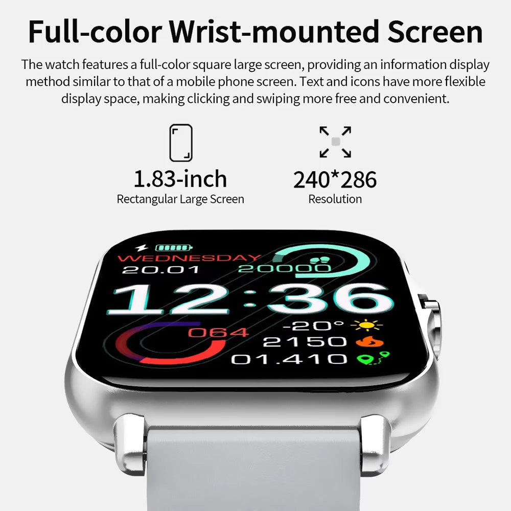 Ola Esporte HW12 Smartwatch – BT Calling, HD Screen & Health Monitor