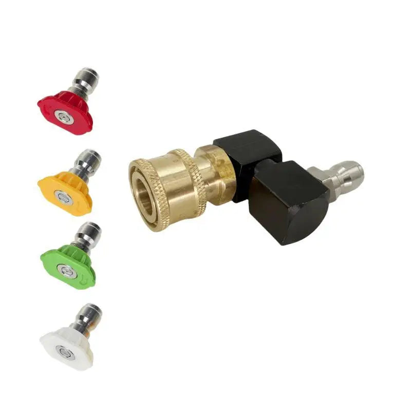"360-Degree Spinning Pressure Washer Gun Fitting, 1/4" Quick Connection for Car Wash - Waterproof, Water-Efficient Oasis Select B5