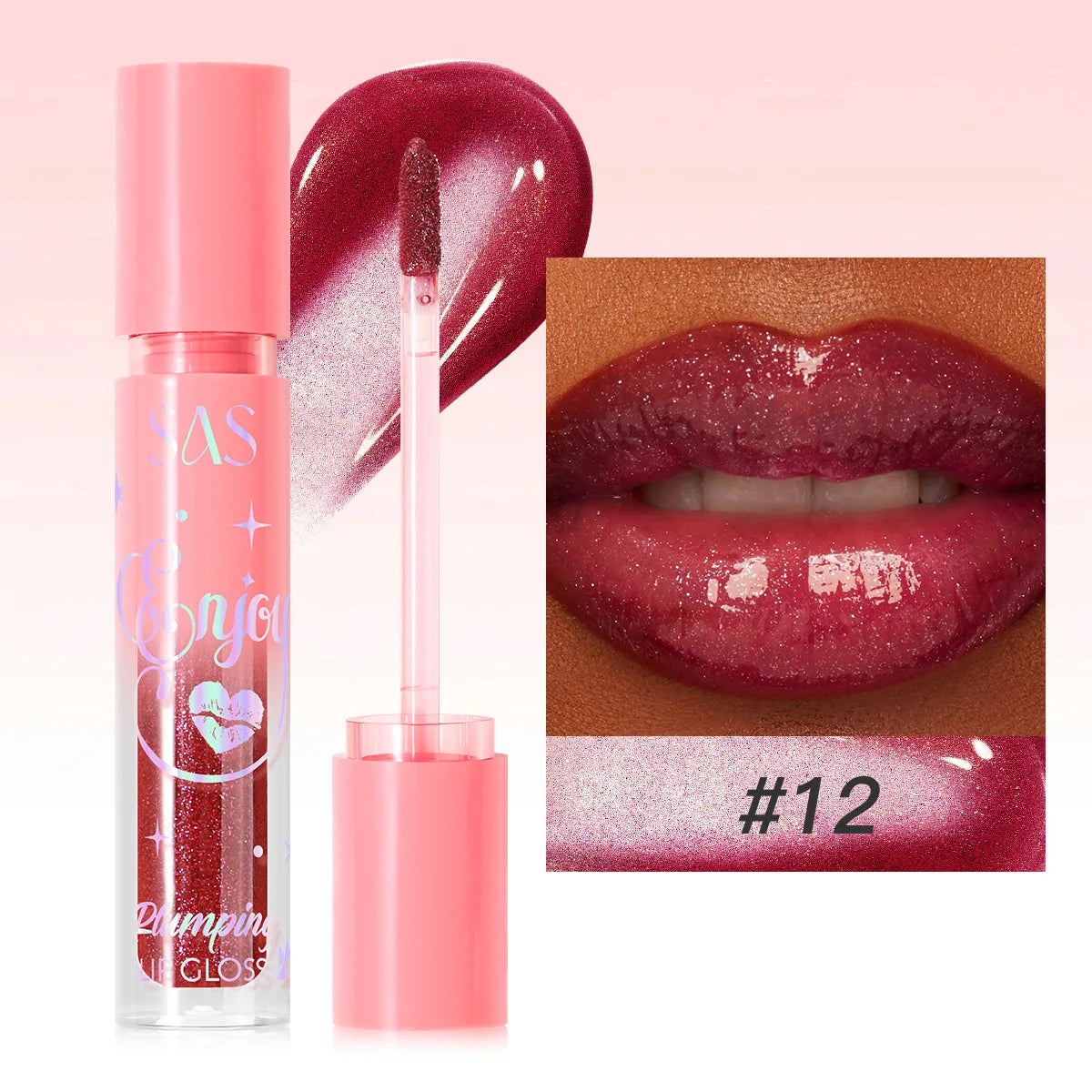 Pearlescent Plumping Lip Gloss – Glittery, Waterproof & Hydrating