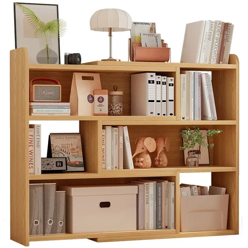 Multi-functional Household Goods Simple Bookshelf Retractable Shelf Small Storage Cabinet Lattice Cabinet Floor Bookcase Oasis Select