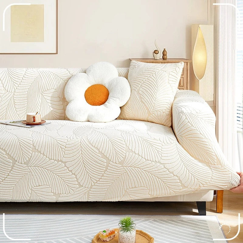 New One-piece Jacquard Velvet Fully Covered Sofa Cover All-season Cat Scratch-resistant Sofa Cover Oasis Select