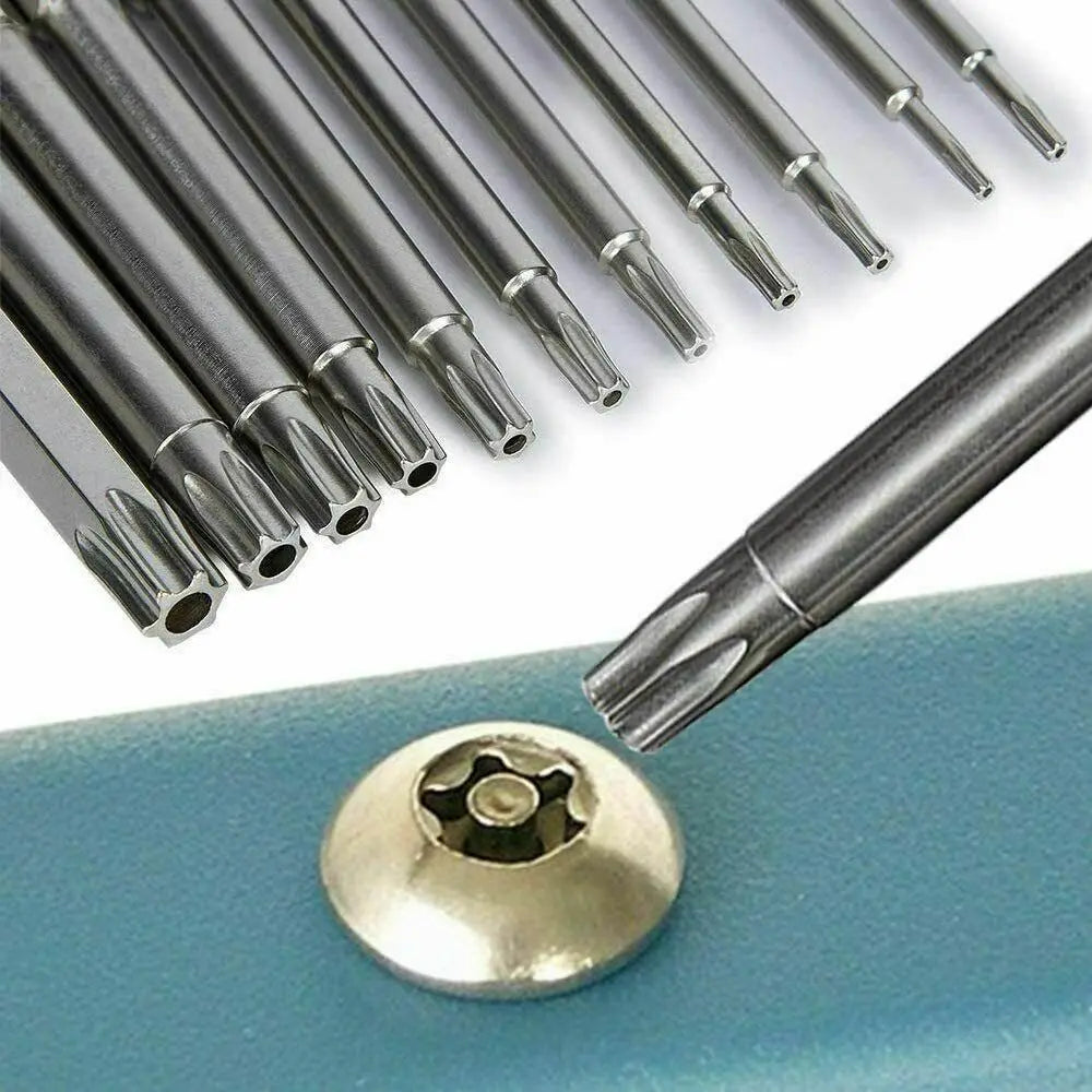 11-Pc Magnetic Torx Security Bit Set T6–T40 | 1/4" Hex Shank Screwdriver Bit Set Oasis Select