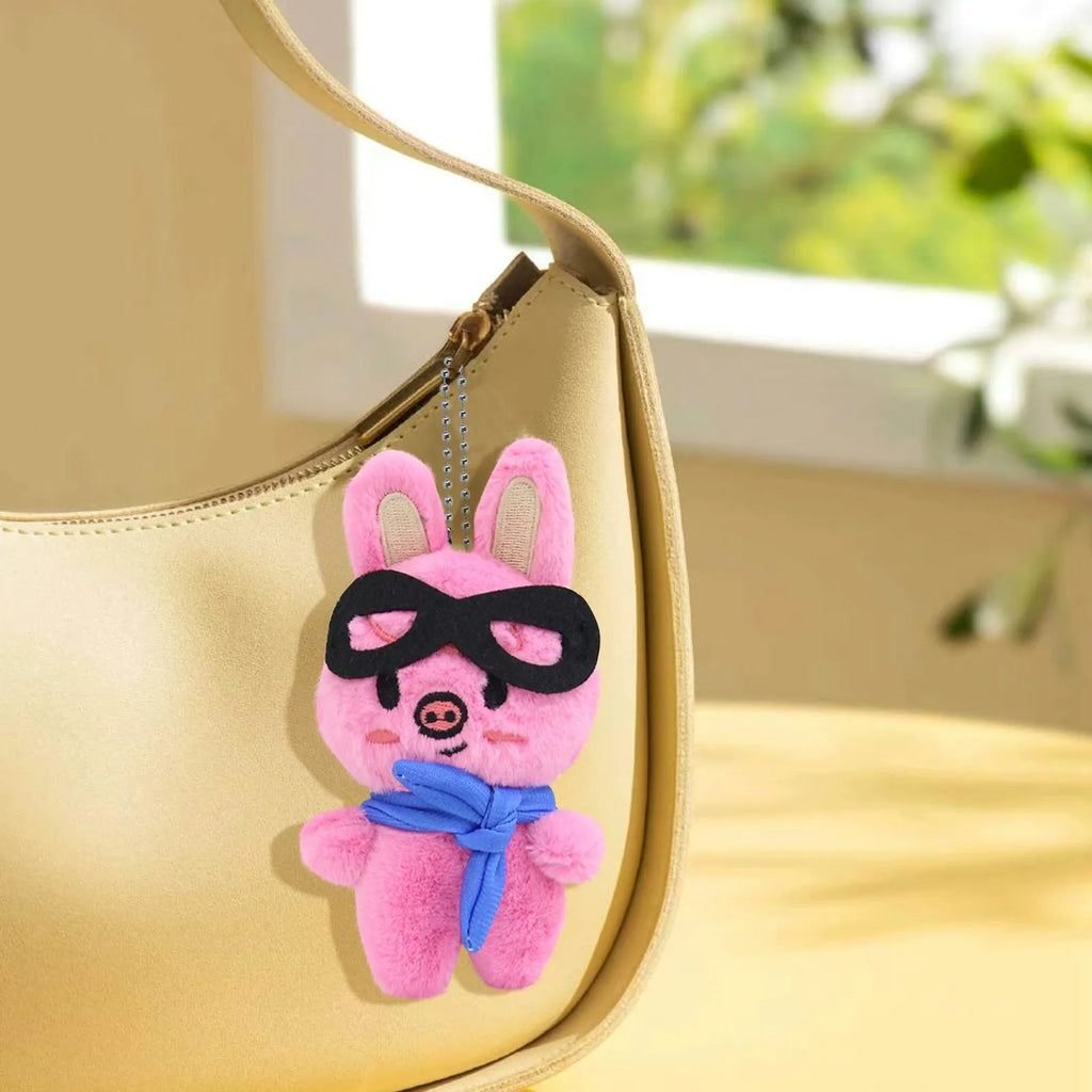 Cute Animal Plush Keychains – Rabbit, Husky & Chicken 6-Pack Plush Animal Keychain Oasis Select