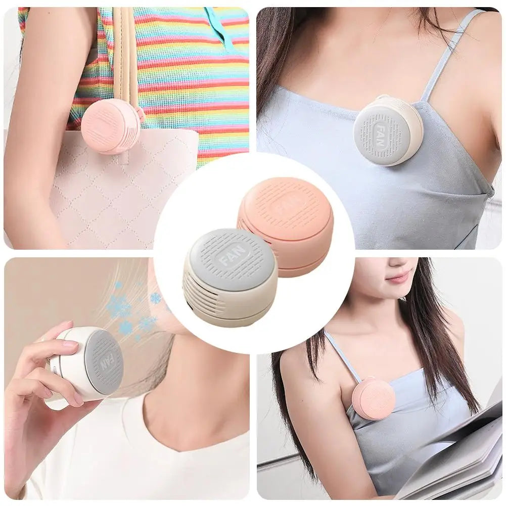 Handheld Mini Fan Clip-style Waist Hanging Portable Travel Whirlwind Silent Fan Rechargeable Summer Outdoor Small Fan Oasis Select