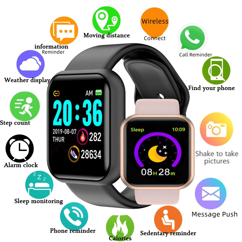 CHAOGENB LED Digital Smart Watch Kids & Adults – Sport Silicone