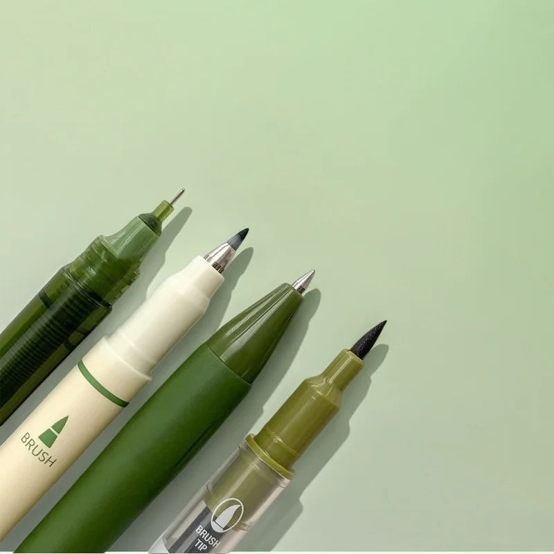 4 Vintage Pens Set, Quick-Dry Ink for Smooth Writing, Compatible with Multiple Tips,Ideal for Office Work & Notebooks,Stationary Oasis Select