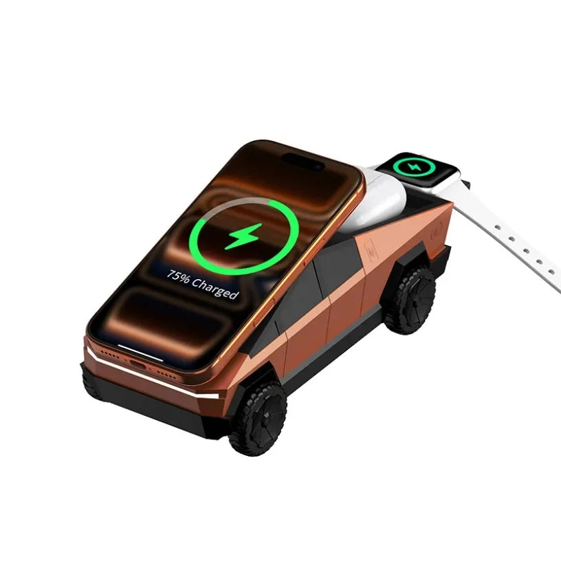 QI2 3 in 1 Magnetic Fast Wireless Charger Desktop Phone Stand For IPhone 17 16 15 14 13Pro Max Apple & Samsung Watch Airpods Pro Oasis Select