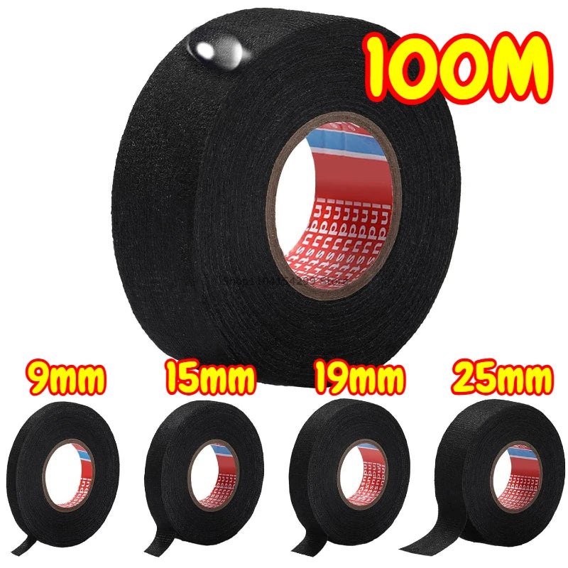 9/15/25/32/50MM Electrical Insulating Tape Heat Resistant Harness Tape Car Cable Harness Wiring Loom Protection Waterproof Tape Oasis Select