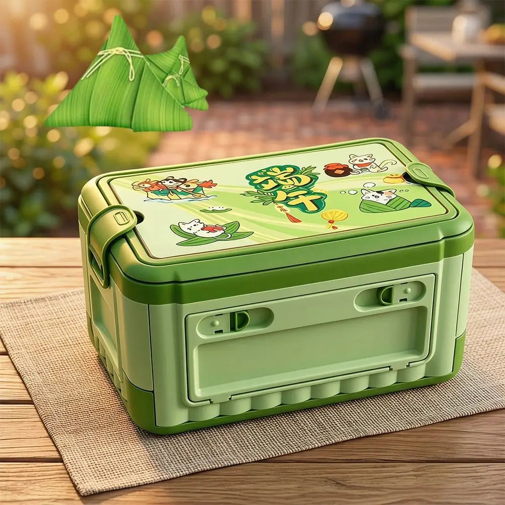 Large Collapsible Plastic Storage Box with Handle | 36x25cm
