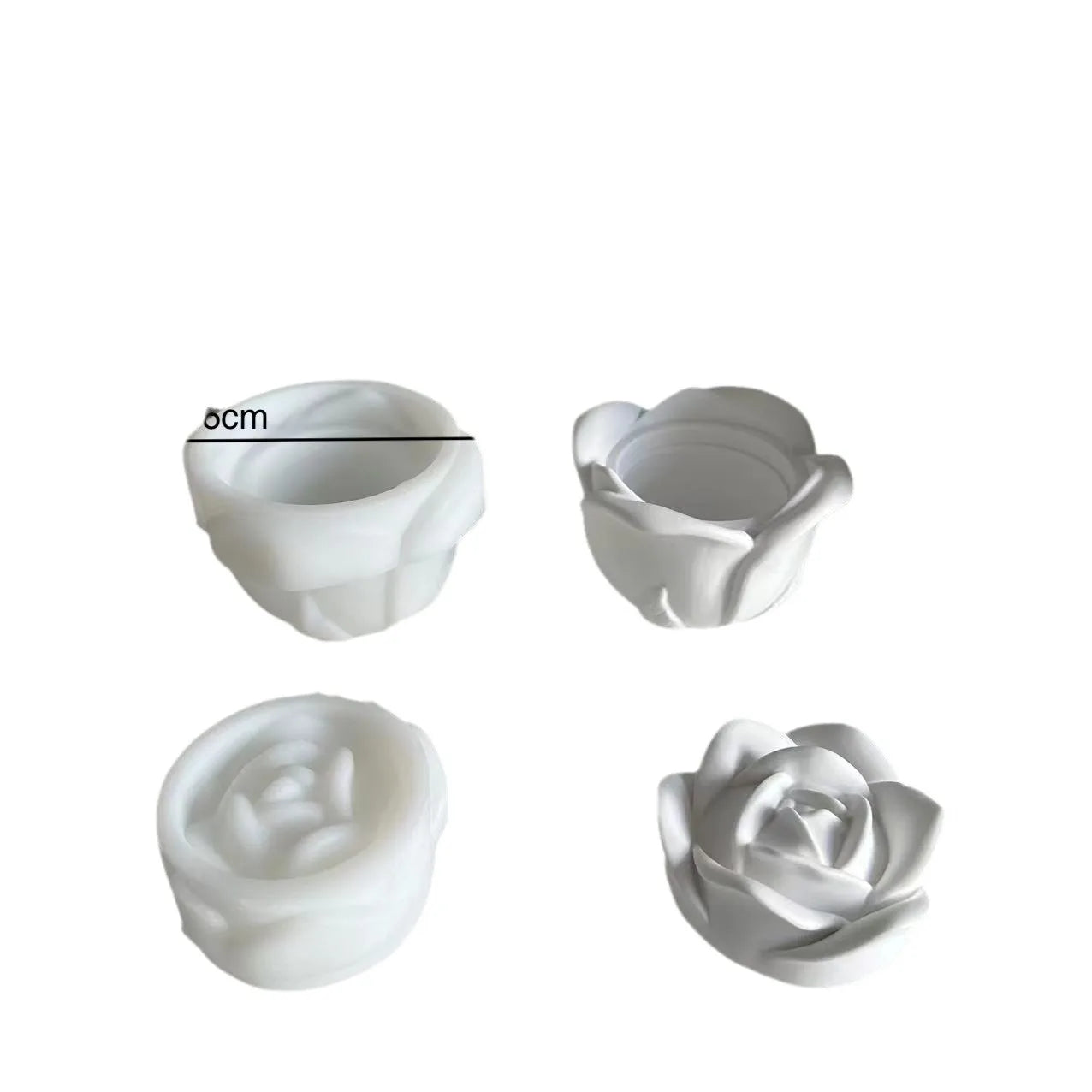 Candle Cup Mold Silicone Plaster Mold Rose Box Mold DIY For Craft Making Gift Giving Artisans Oasis Select