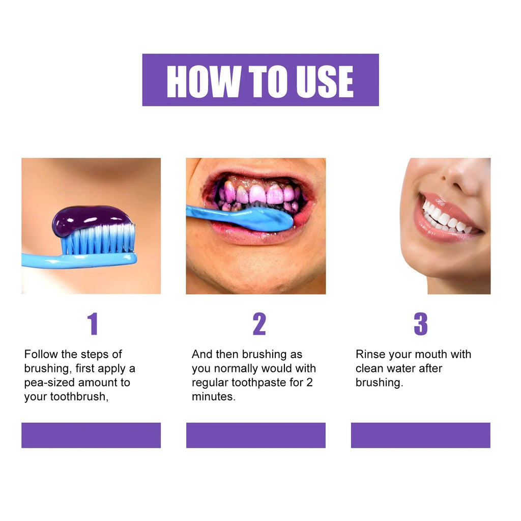 Teeth Whitening Color-Correcting Toothpaste | Stain Remover