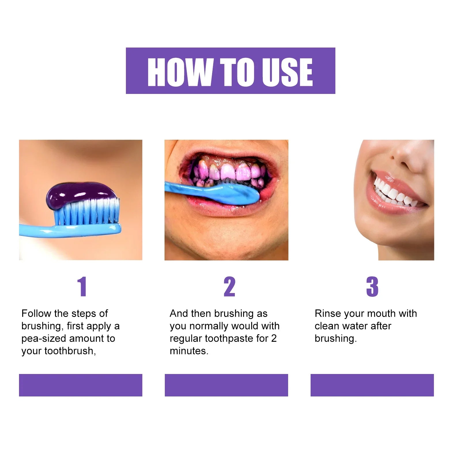 Teeth Whitening Color-Correcting Toothpaste | Stain Remover