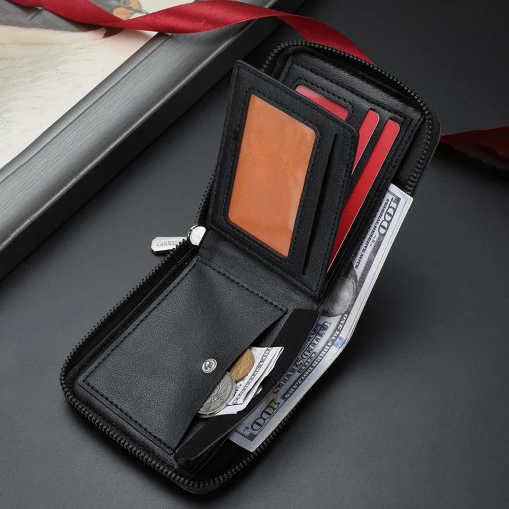Men's Vintage Eagle-Embossed PU Leather Wallet | Multi Card Slot