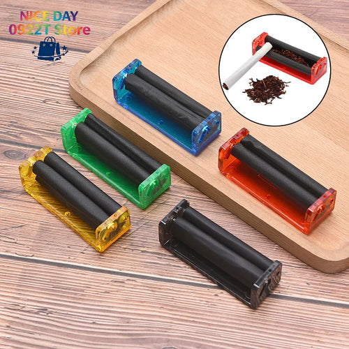 1/2/5pcs 70mm Easy Manual Cigarette Tobacco Roller Maker Rolling Machine Clear Color Random@#X Oasis Select